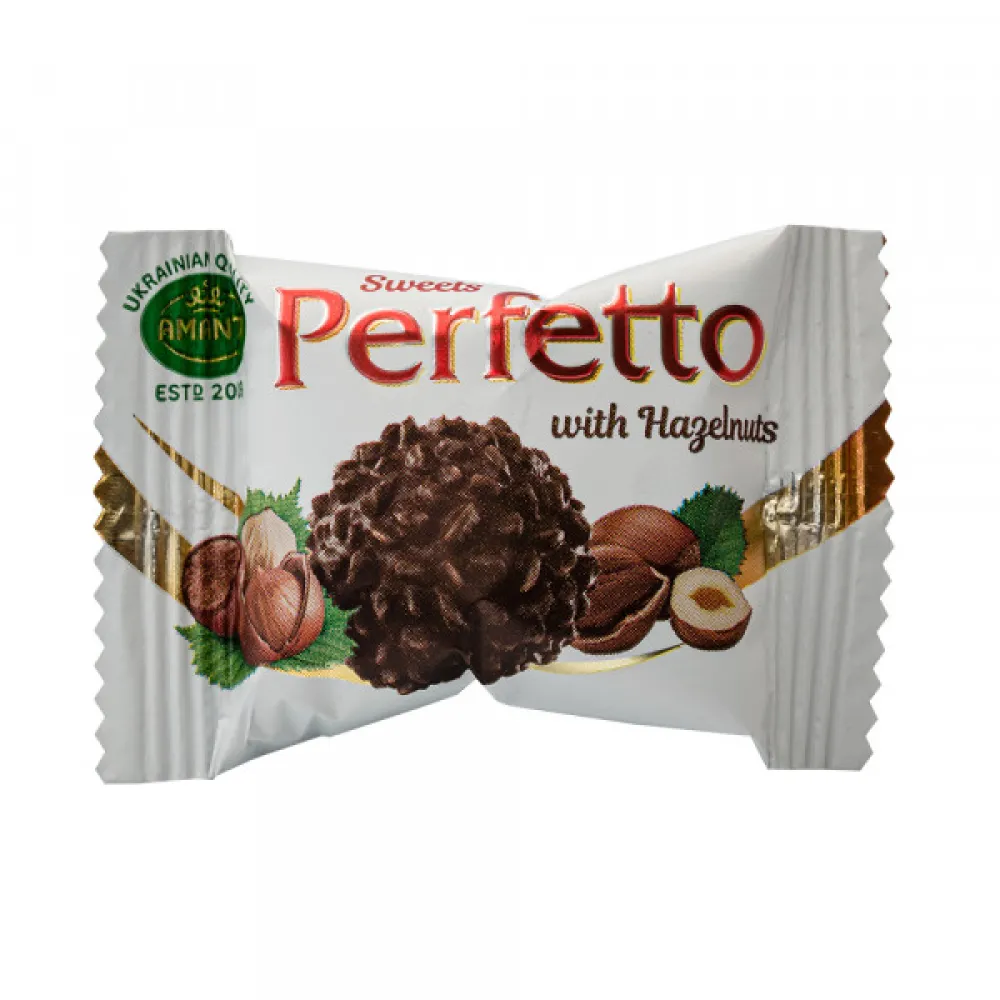 Цукерки Perfetto з мигдалем та з фундком (ваг) арт. 02538 