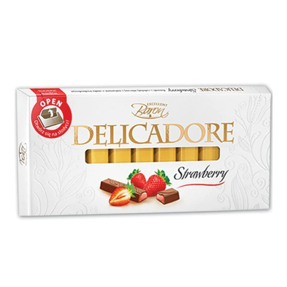 Шоколад Delicadore Полуниця 200гр  арт. 07219 