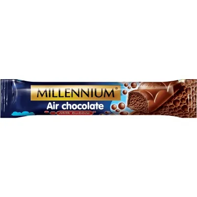 Батончик Millennium пористий мол. 22гр  арт. 07260