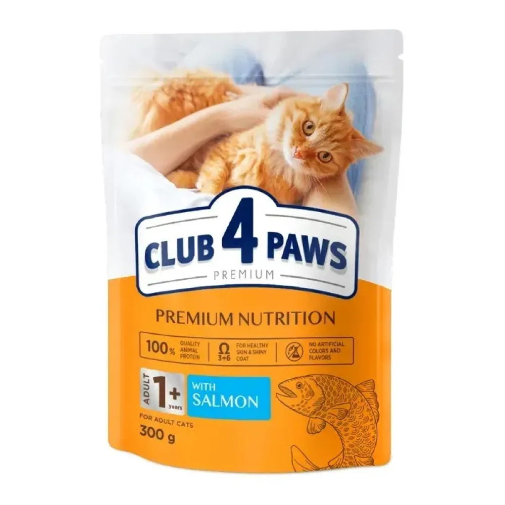 Сухий корм для котів Club 4 Paws Лосось 300гр  арт. 10252 