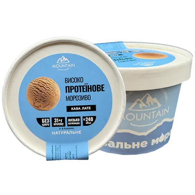 Морозиво Mountain Високо протеїнове кава лате 300мл  арт. 10911