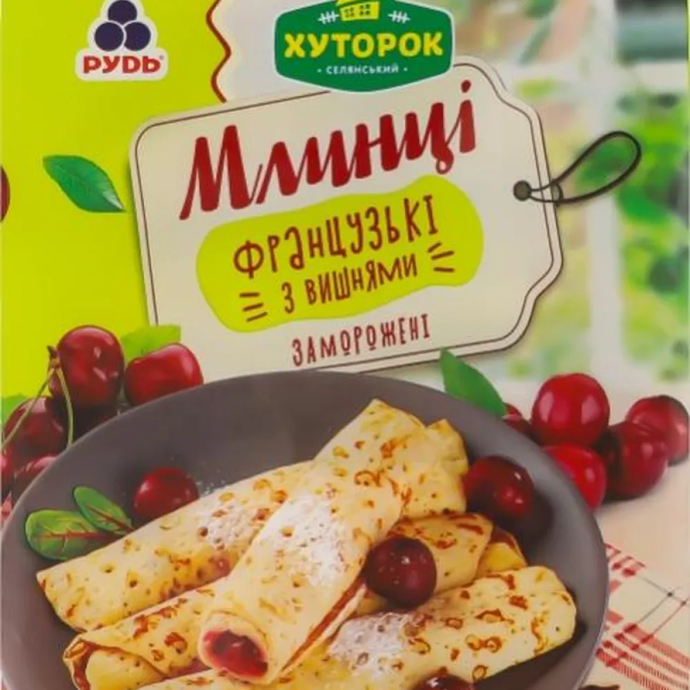 Млинці Рудь з вишнею 370гр  арт. 06197 