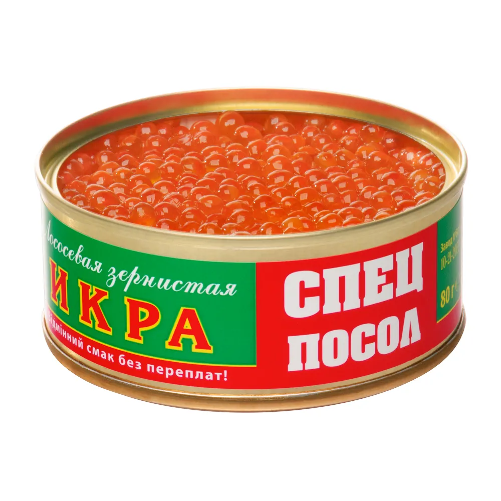 Ікра Спецпосол лососева ж/б 80гр  арт. 01761 