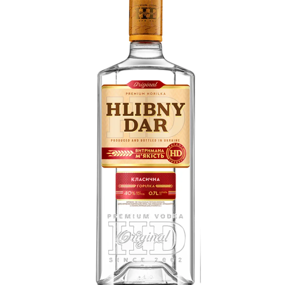 Горілка Hlibny Dar Класична 0,7л  арт. 09268 