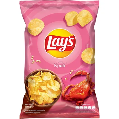 Чипси Lay's краб 120гр  арт. 06574