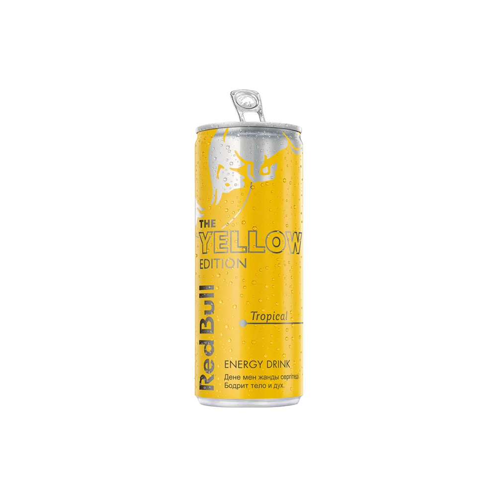 Енергетичний напій RedBul Yellow edition з/б 0.25л  арт. 03364 