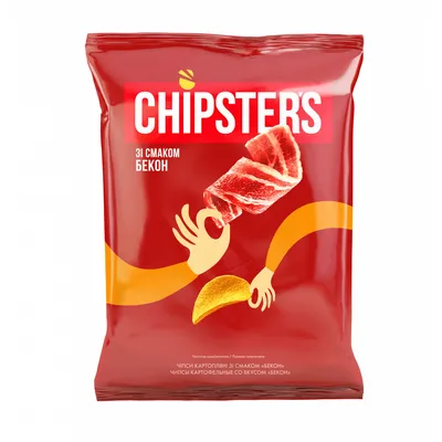 Чипси Chipster's Бекон 60гр  арт. 03830