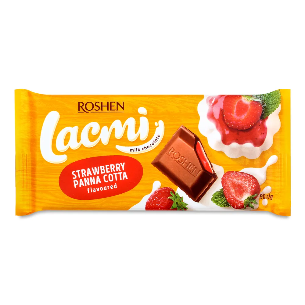 Шоколад Lacmi Полуниця 90гр  арт. 08800 