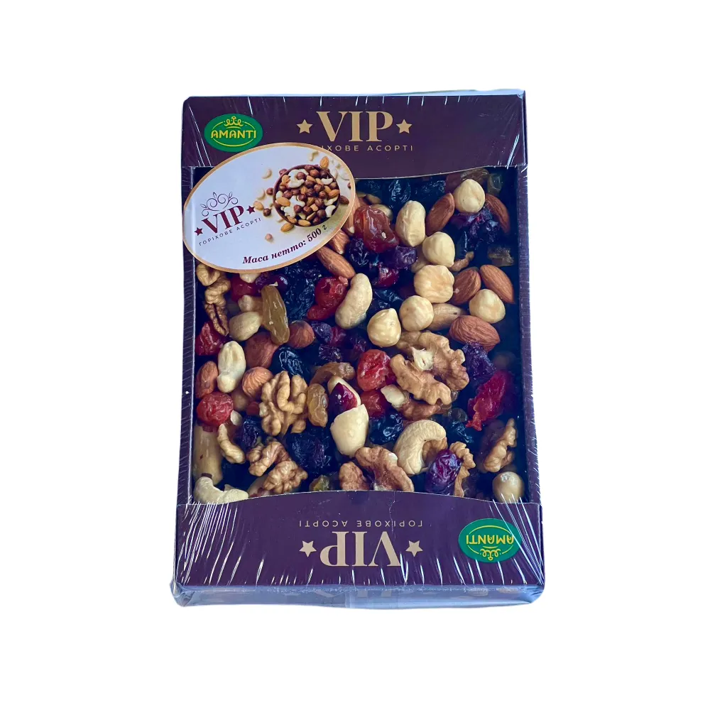 Суміш горіхів та сухофруктів Amanti з цукатами короб. 500гр  арт. 10944 
