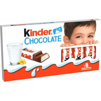 Шоколад Kinder 8шт 100гр  арт. 06925