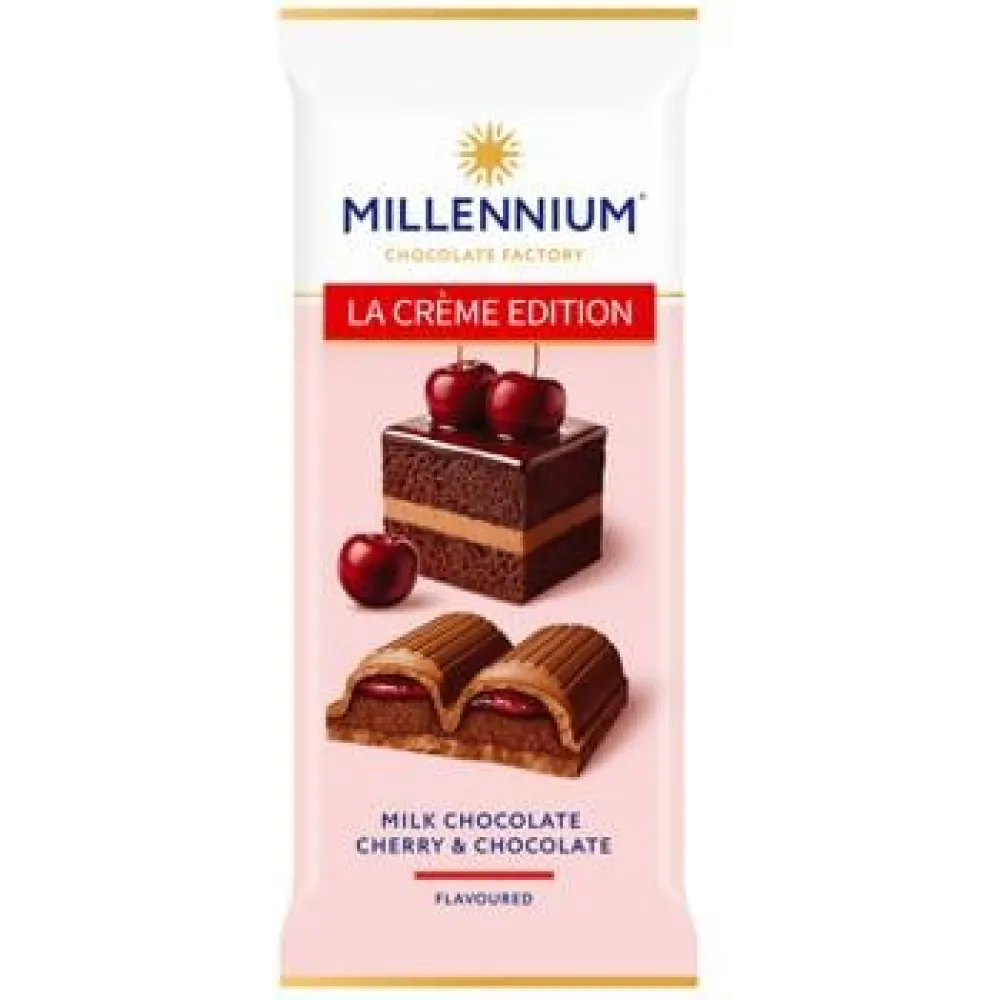 Шоколад Millennium La Creme Edition вишня 100гр  арт. 10789 