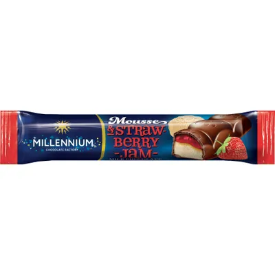 Батончик Millennium Mousse з полуницею 33гр  арт. 03356