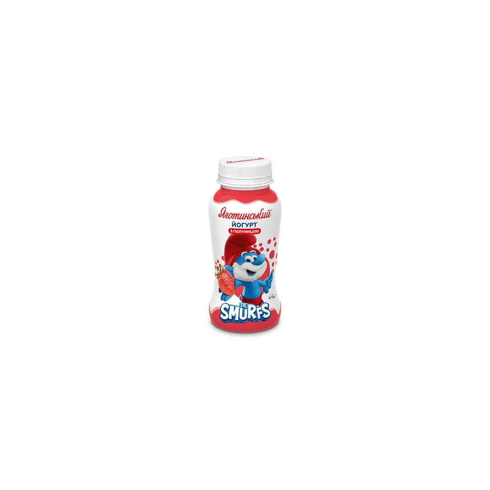 Йогурт Яготин Smurfs полуниця 185гр  арт. 09430 