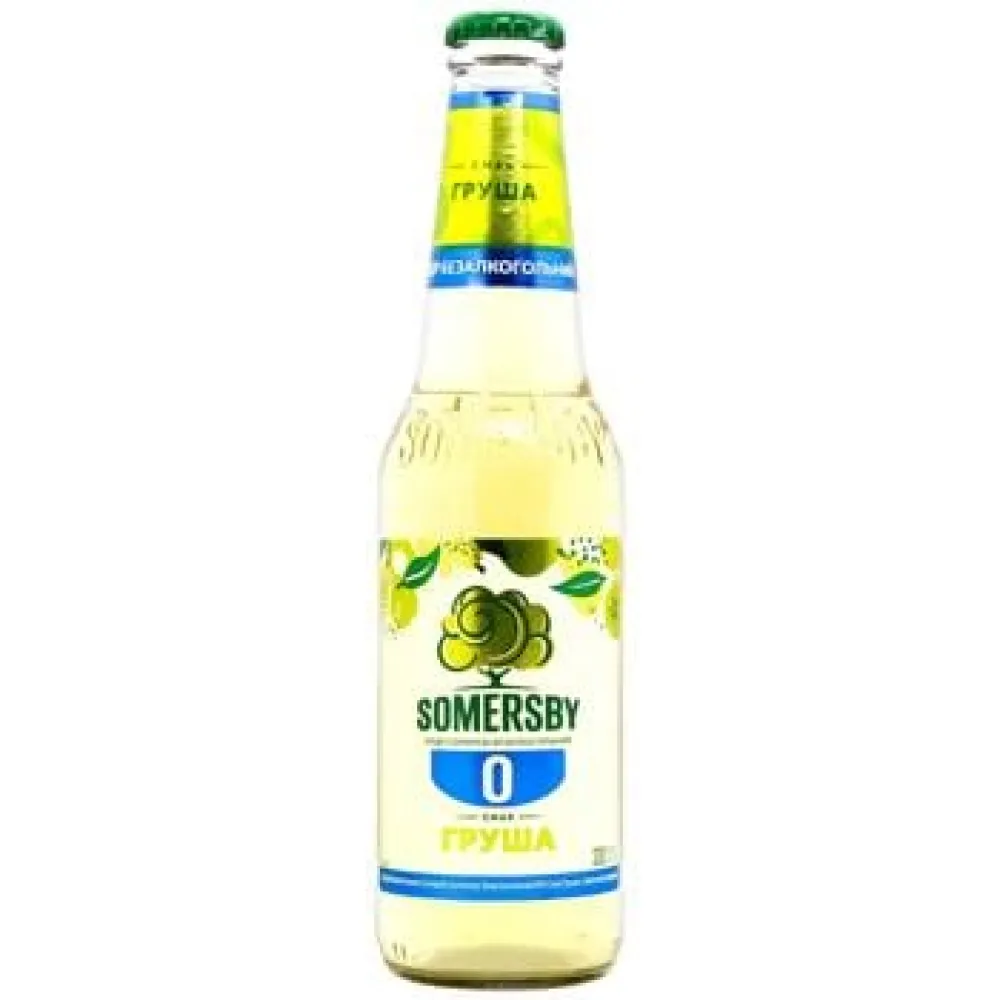 Напій слабоалкогольний Сидр Somersby безалк. Груша 0,33л  арт. 10858 