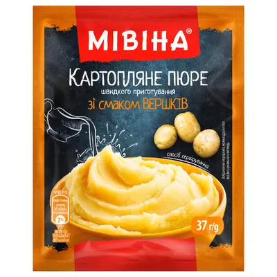 Картопляне пюре швид.приг. Мівіна Вершки 37гр  арт. 08881