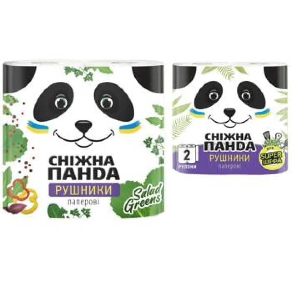 Рушник паперовий Сніжна Панда 2рул.  арт. 10541 