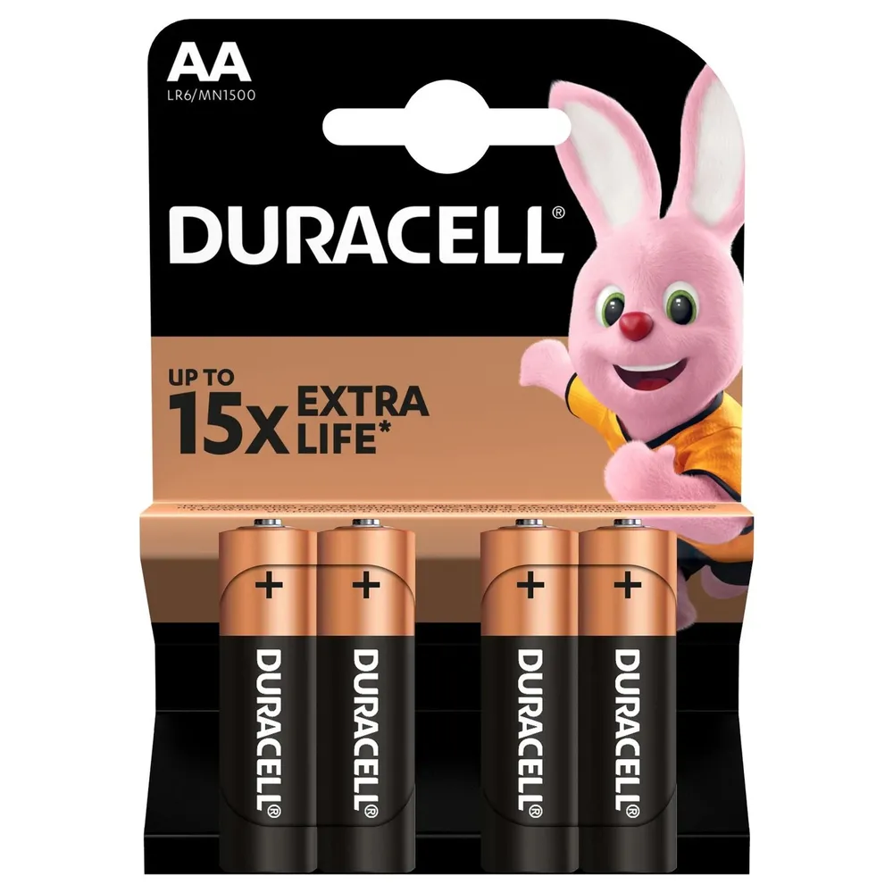 Батарейка Duracell АА LR6 4шт  арт. 05240 