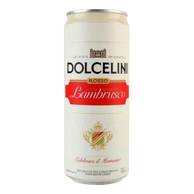 Напій слабоалкогольний Сидр Lambrusco Дольчеліні Россо 0,33л  арт. 05909