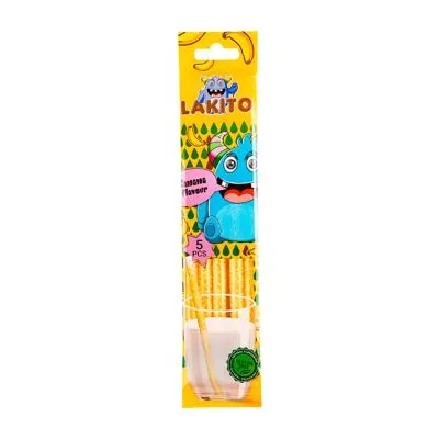 Соломинка для молока Lakito Банан 30гр  арт. 09374