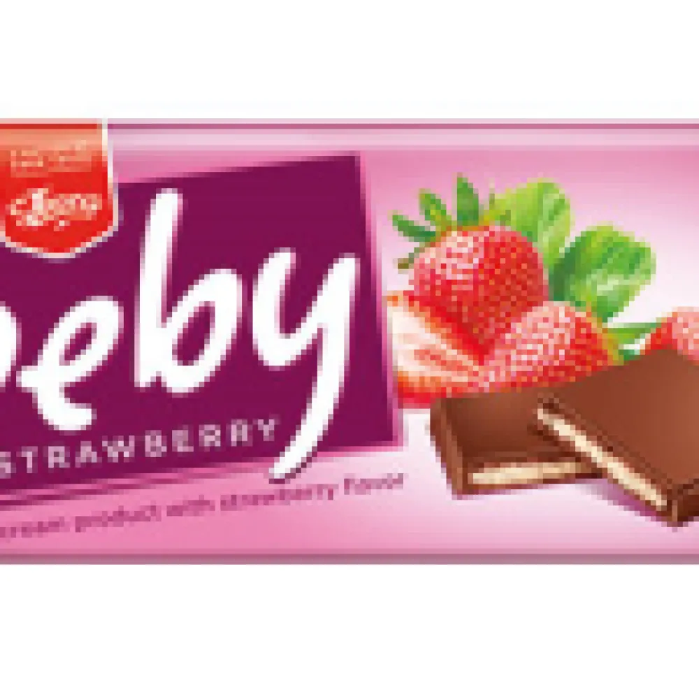 Шоколад Leona Deby полуниця 90гр  арт. 08238 