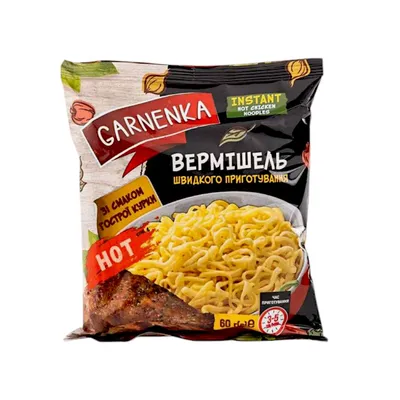Вермішель швидкого приготування Ganenka Гостра курка 60г  арт. 06777