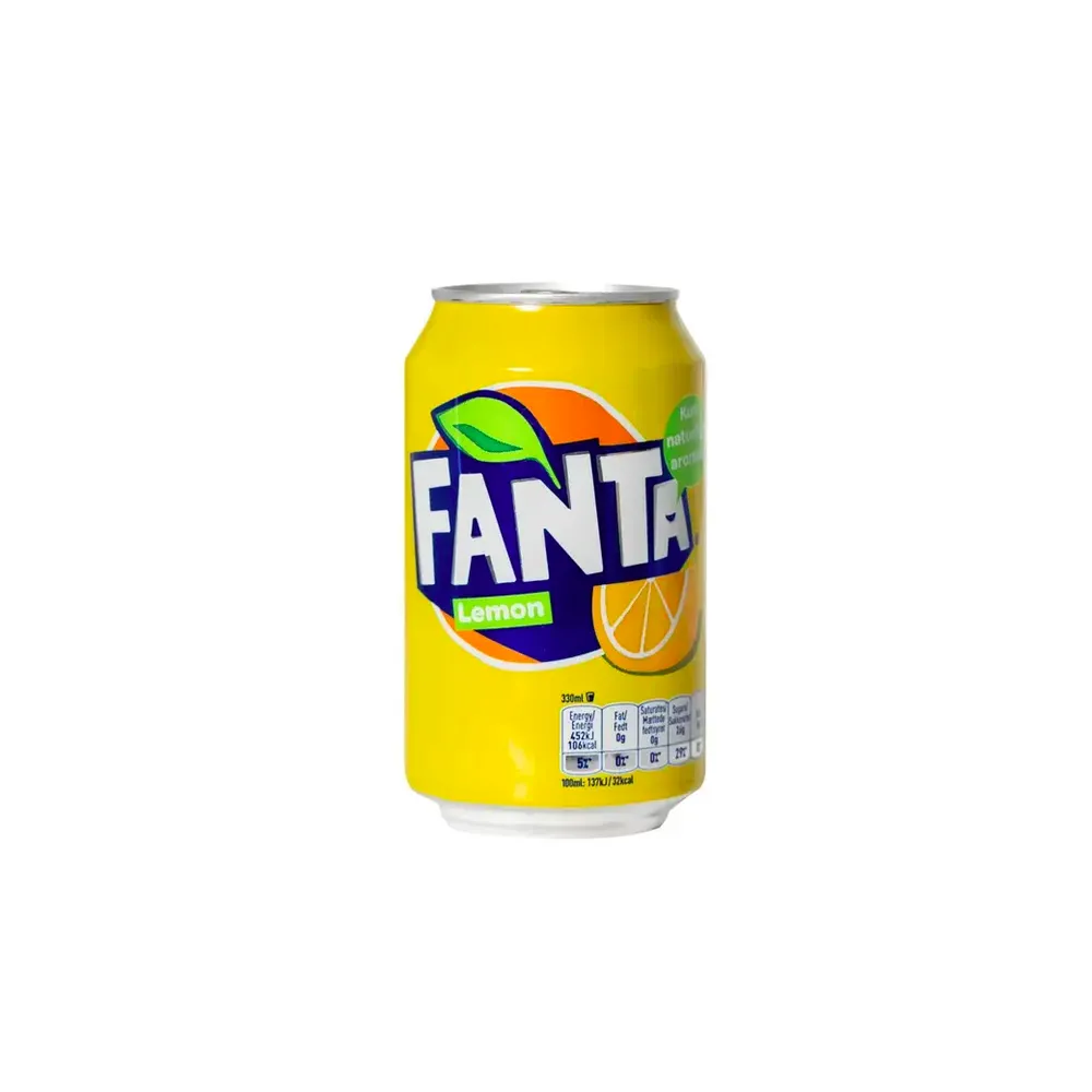 Напій газований Fanta лимон 0.33л  арт. 07083 