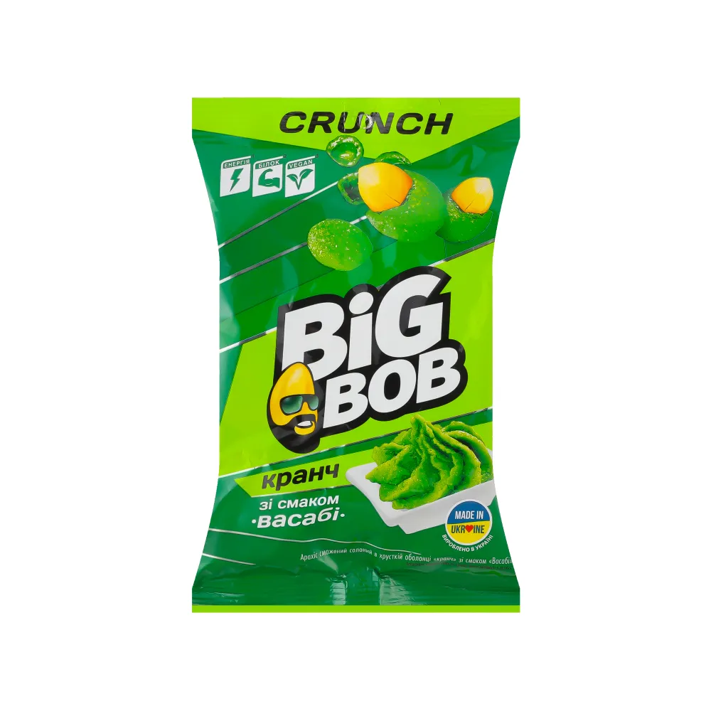 Арахіс Big Bob Кранч васабі 90гр  арт. 03832 