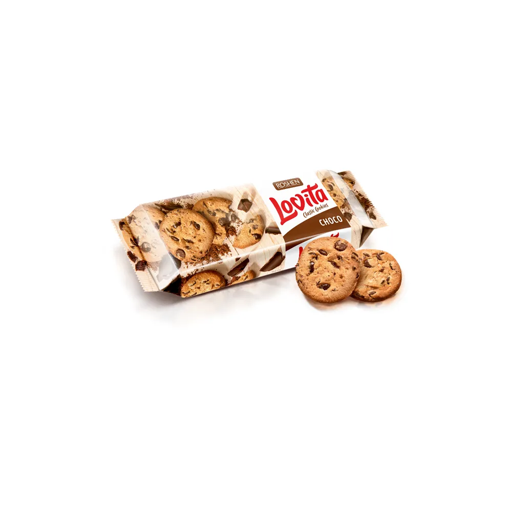 Печиво Roshen Lovita Cl.Cookies з кус.глаз. 150гр  арт. 06440 
