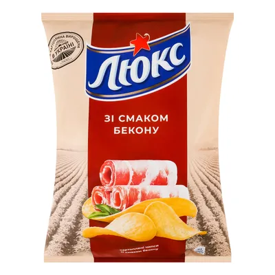 Чипси Люкс Бекон 105гр  арт. 01807