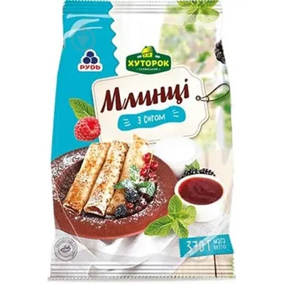 Млинці Рудь з сиром 370гр  арт. 06196