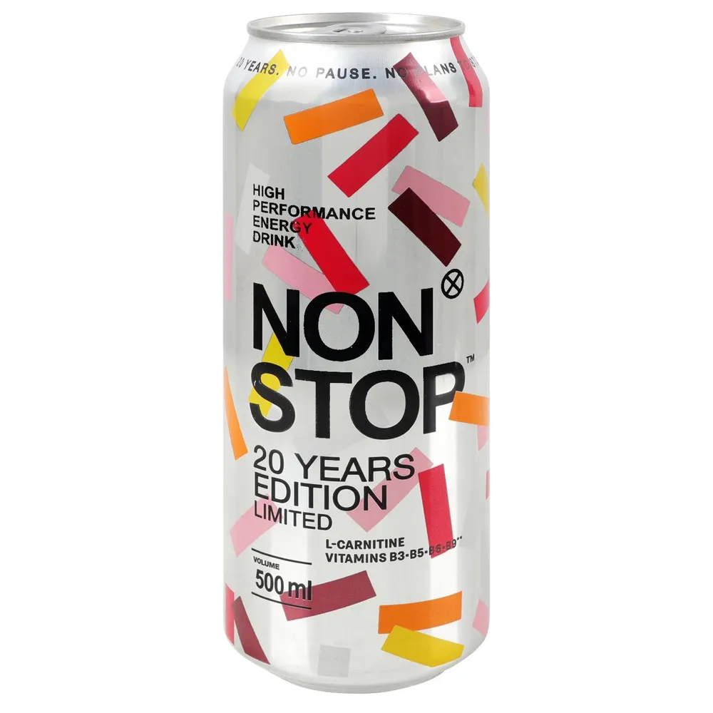 Енергетичний напій Non Stop 20років 0,5л  арт. 10060 