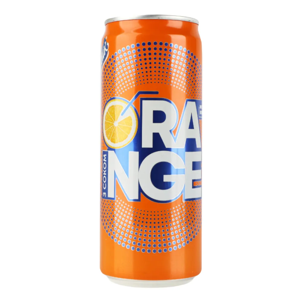 Напій газований Живчик Orange з/б 0.33л  арт. 01932 