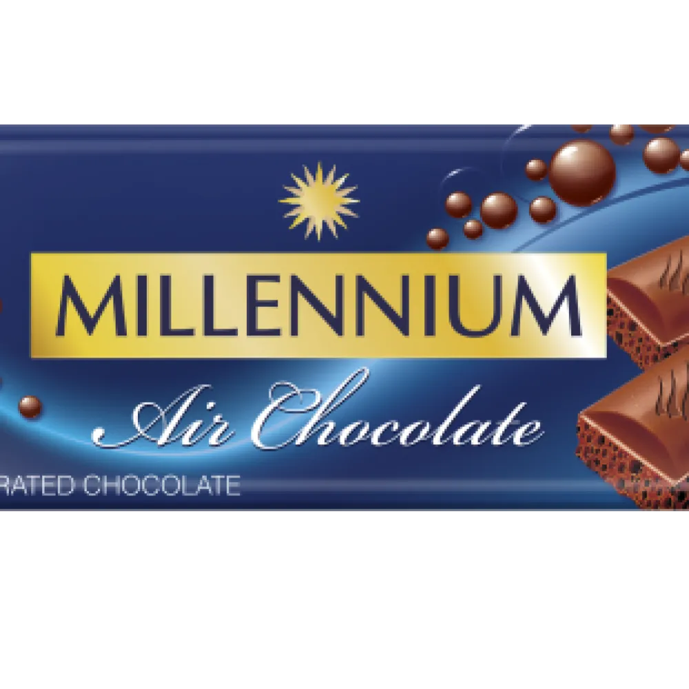 Шоколад Millennium Молочний пористий 85гр  арт. 07576 