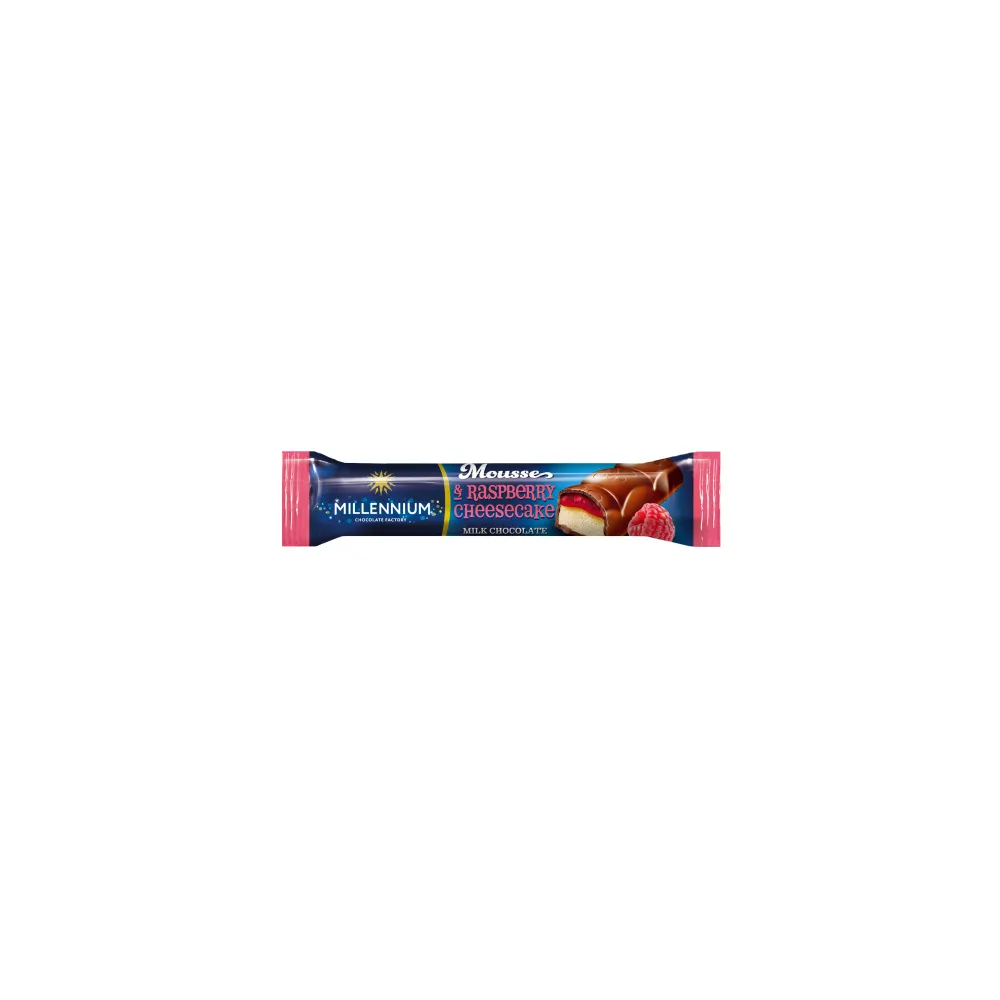 Батончик Millennium Mousse з малиною 33гр  арт. 03355 
