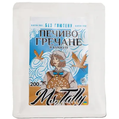 Печиво Tally Гречане в кунжуті 200гр  арт. 07971