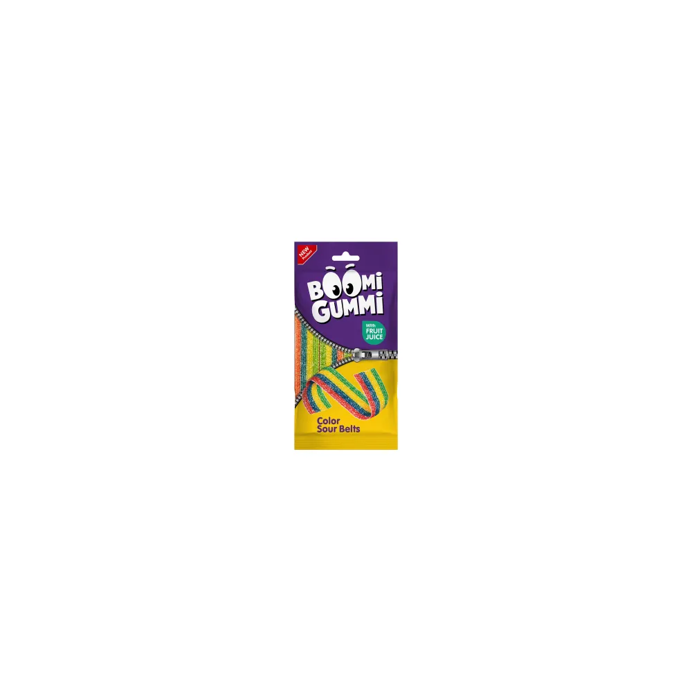 Желейна цукерка Boomi Gummi Sour Belts 70гр  арт. 08866 