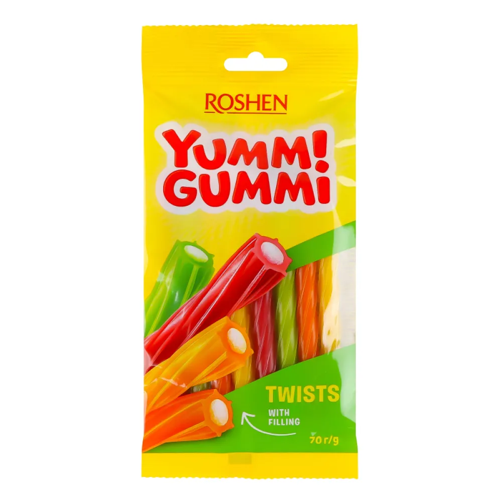Желейна цукерка Yummi Gummi Twists Акц 70гр  арт. 10585 
