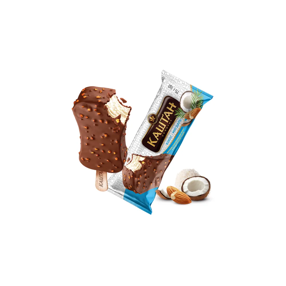 Морозиво Хладик Каштан кокос 75гр  арт. 08796 