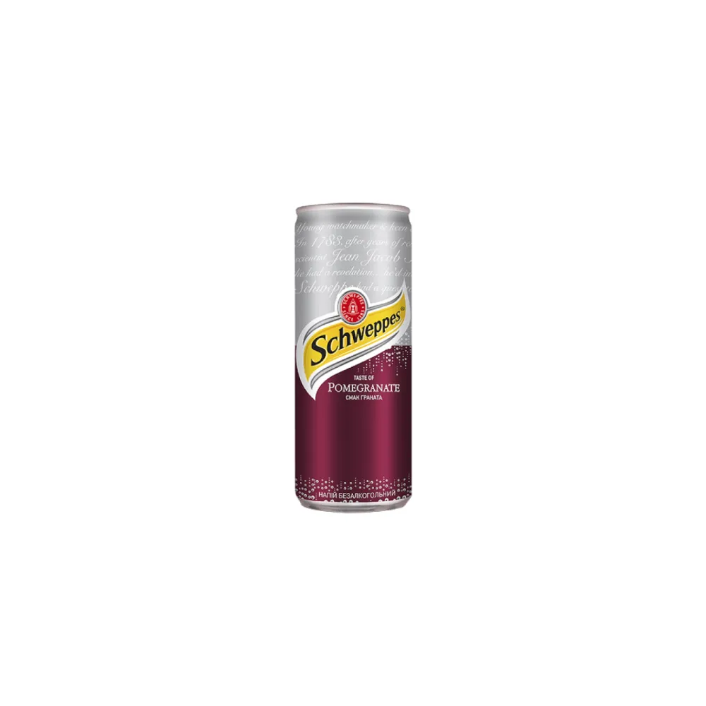 Напій газований Schweppes Гранат ж/б 0.33л  арт. 01748 