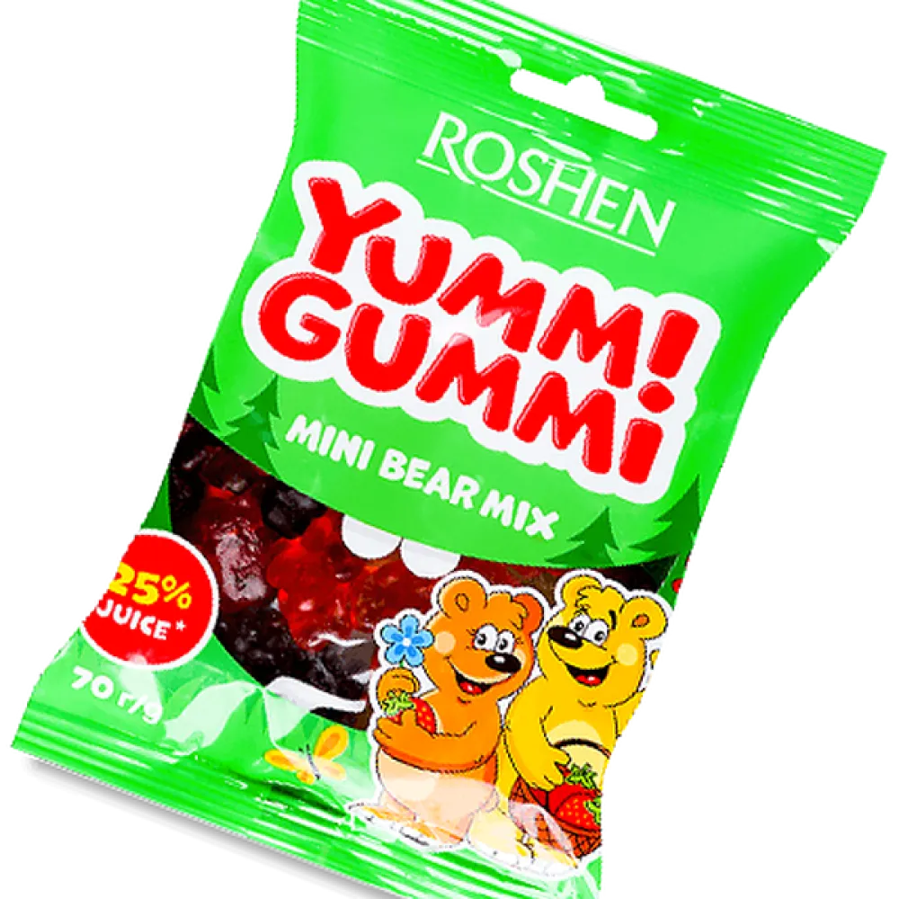 Желейна цукерка Yummi Gummi Bear mix 70гр  арт. 03502 