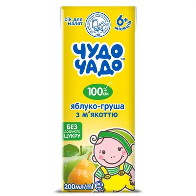 Сік Чудо Чадо ябл/гр 0,2л  арт. 04527