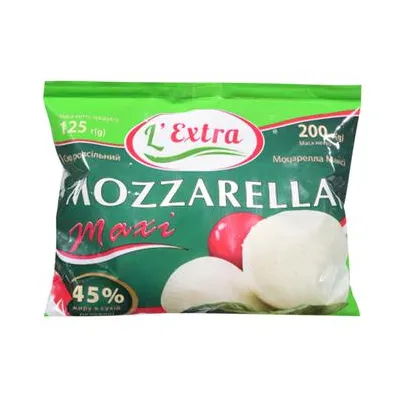 Сир м'який L'extra Моцарелла 100гр  арт. 10544