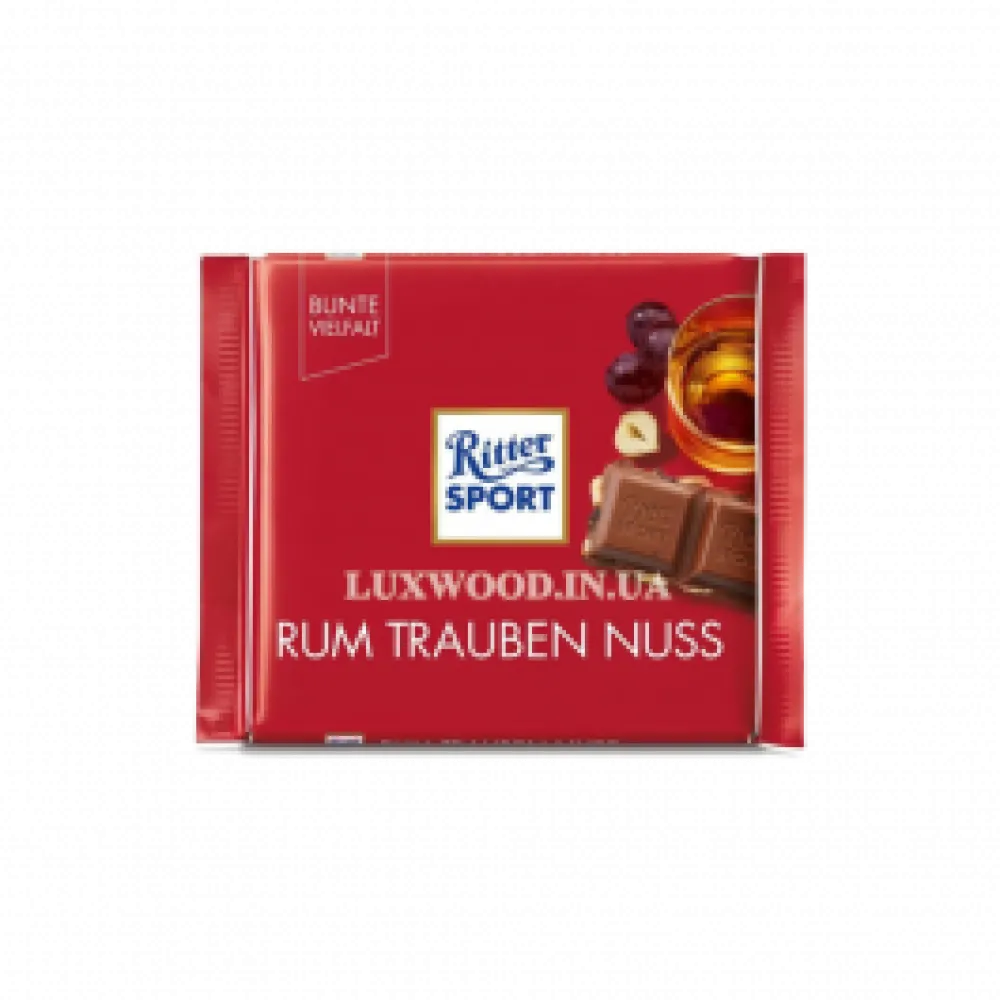 Шоколад Ritter Sport Rum Trauben nuss 100гр  арт. 07818 