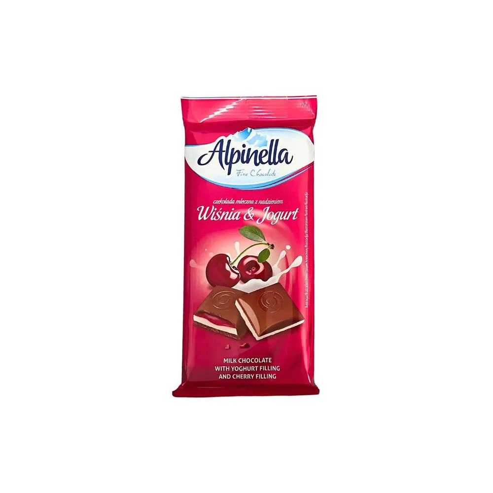 Шоколад Alpinella Вишня-йогурт 100гр  арт. 10328 