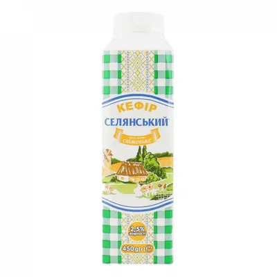 Кефір Селянське 2.5% пл. 400гр  арт. 01596