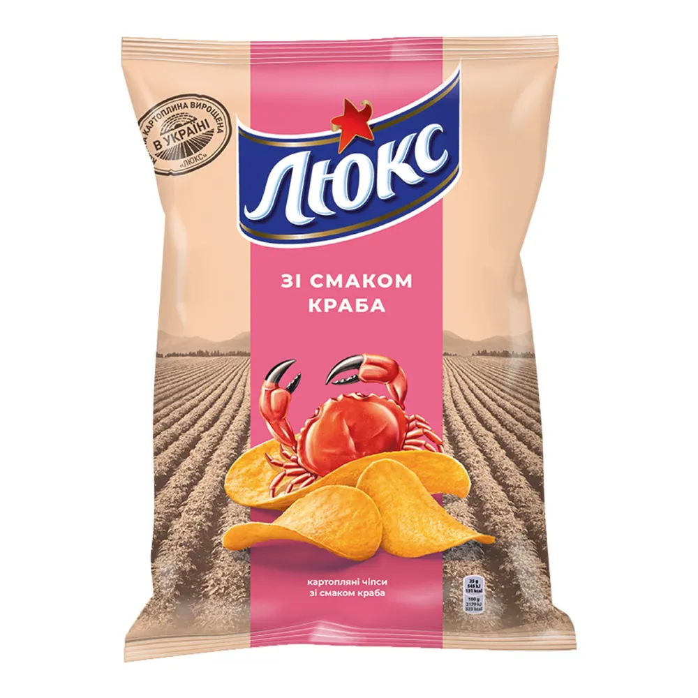 Чипси Люкс Краб 170гр  арт. 01812 