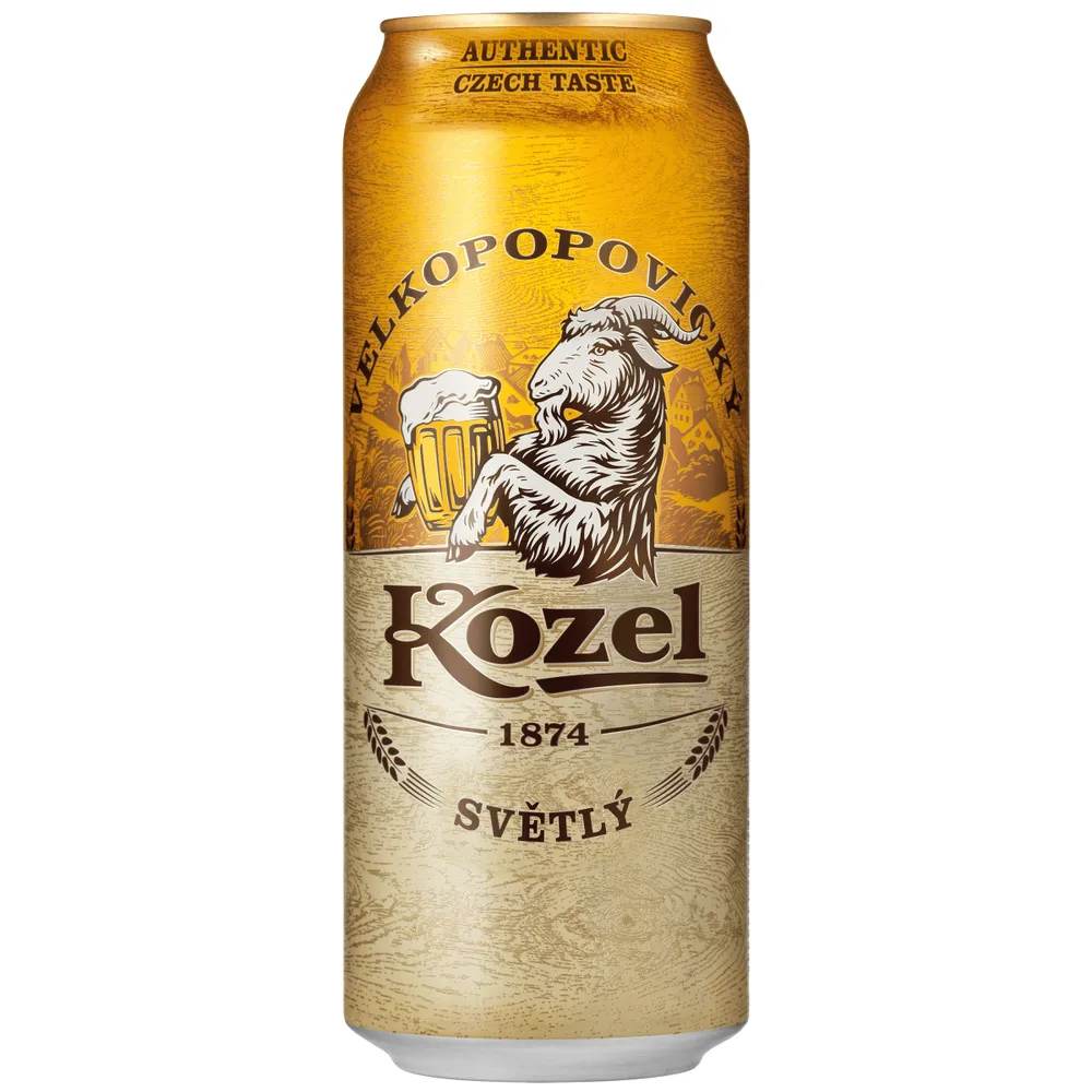Пиво Kozel Svetly з/б 0.5л  арт. 00528 