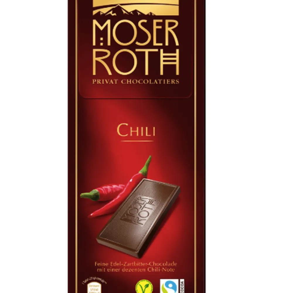 Шоколад Moser Roth Чилі 125гр  арт. 07573 