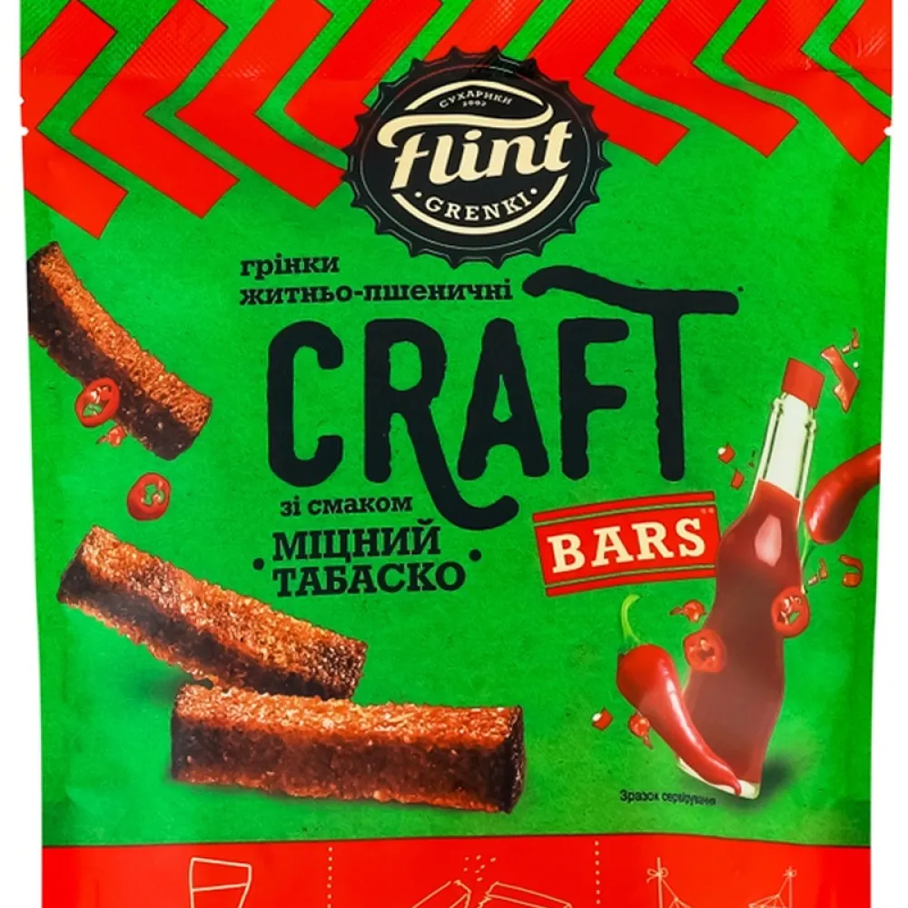 Грінки Flint Craft табаско 90гр  арт. 05535 