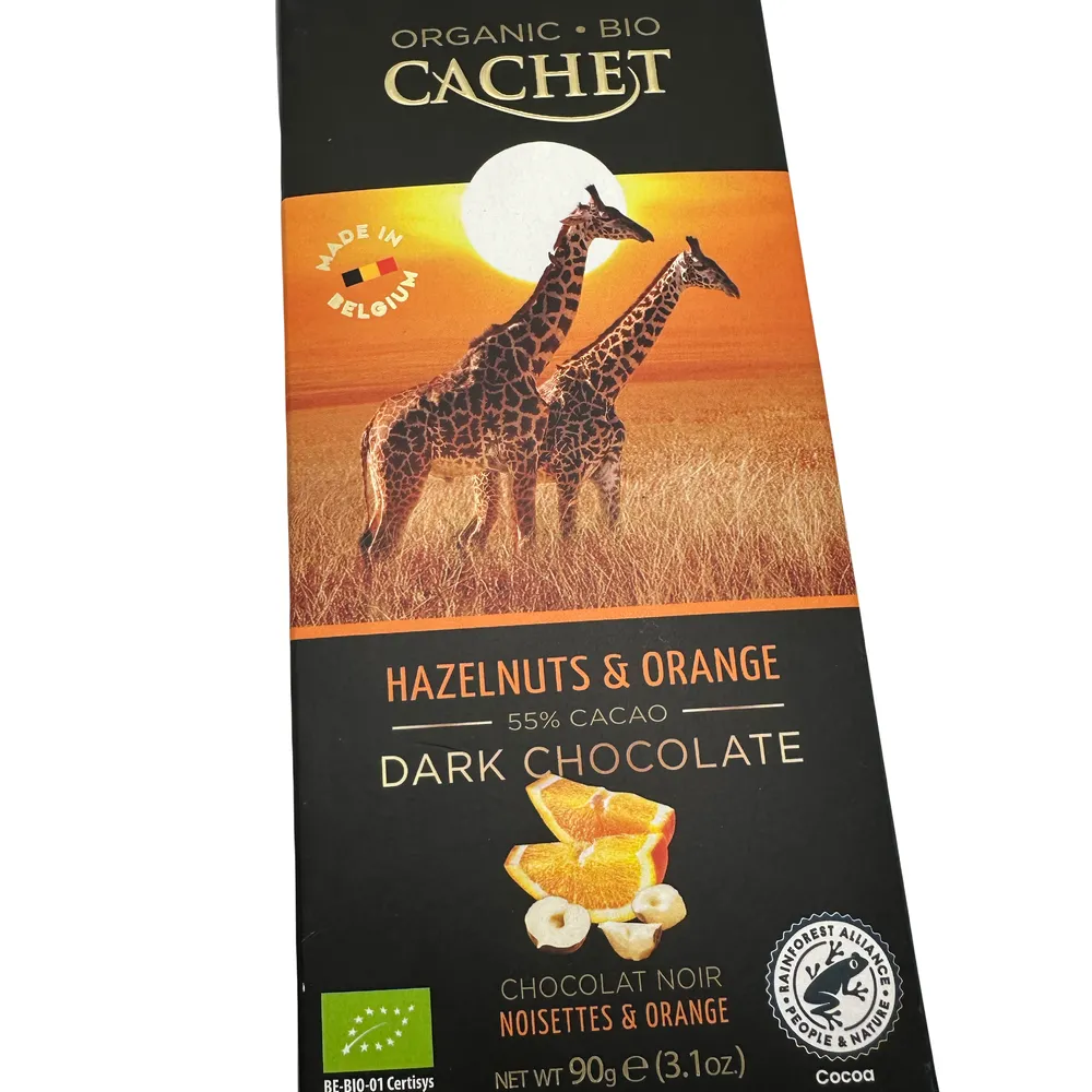 Шоколад Cachet чорн.з фунд.та апел. 90гр  арт. 07302 